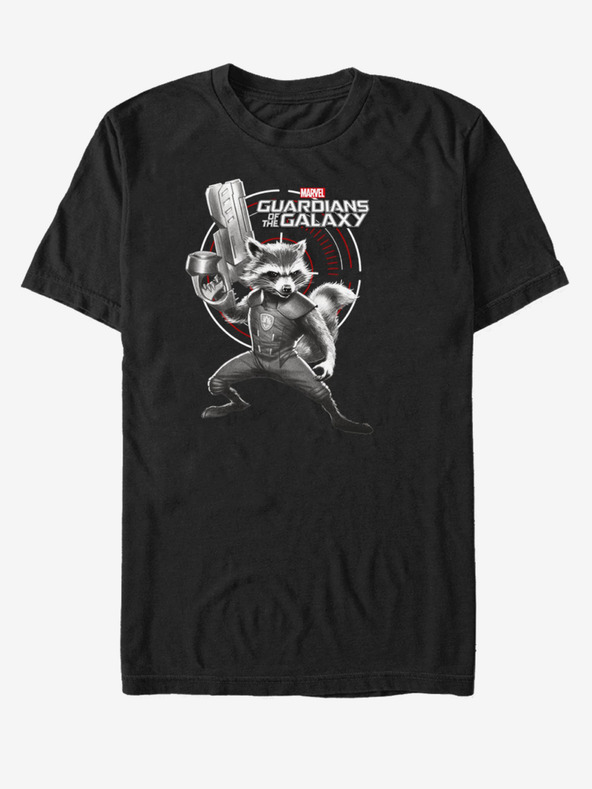 ZOOT.Fan Tricou unisex negru Rocket Guardians of the Galaxy ZOOT.FAN Marvel