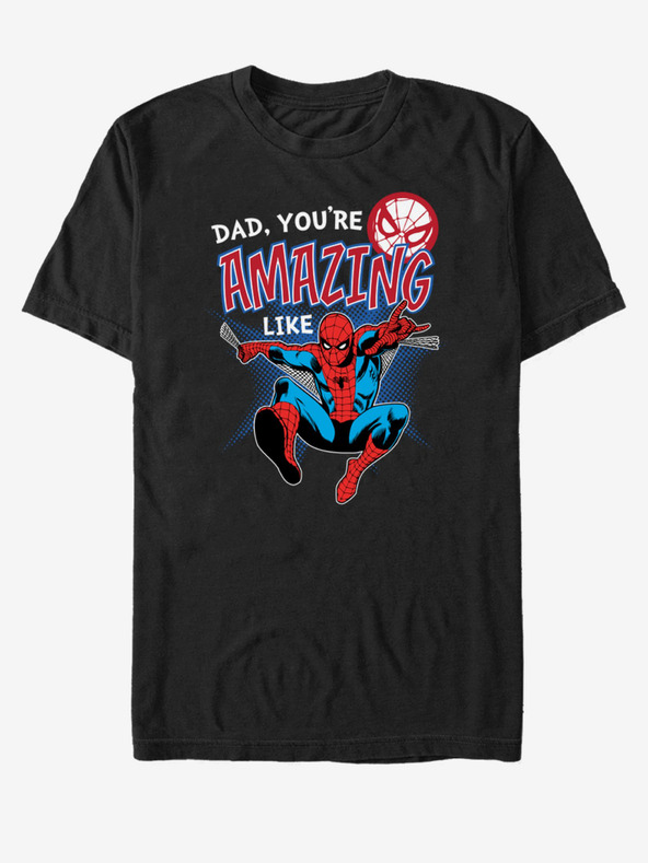 ZOOT.Fan Tricou unisex negru ZOOT.Fan Marvel Amazing Like Dad