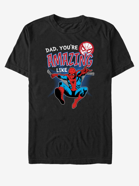 ZOOT.Fan Tricou unisex negru ZOOT.Fan Marvel Amazing Like Dad