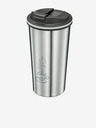 Cilio Cana de voiaj de culoare argintie Celeste 355ml Cilio