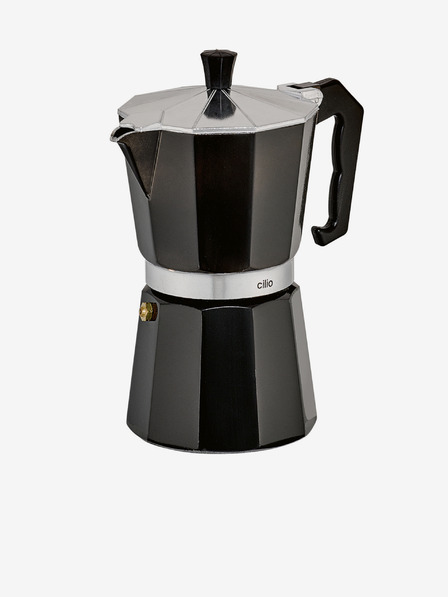 Cilio Aparat de cafea/espresor negru Classico de 6 căni moca Cilio