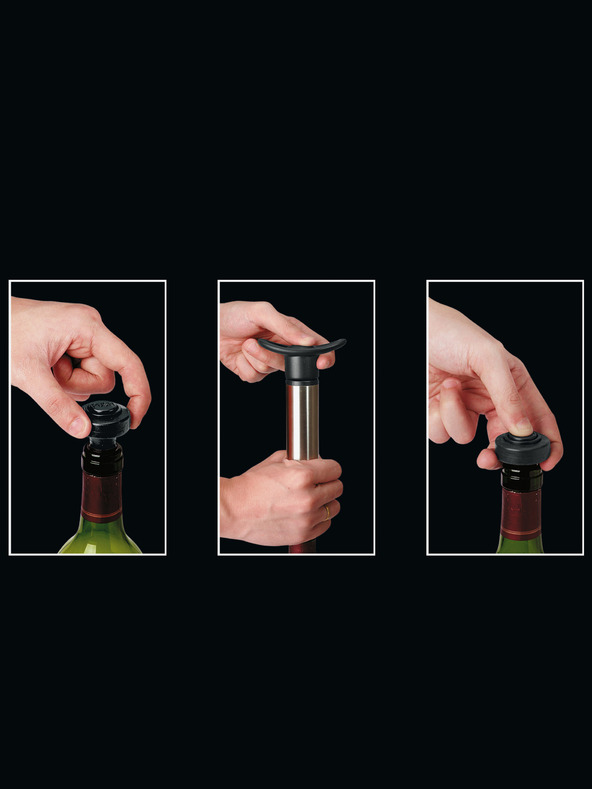 Cilio Pompă de vid cu două capace de vin Cilio