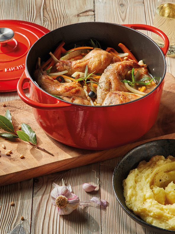 Küchenprofi Oală de prăjit Küchenprofi Provence roșu (28 cm)