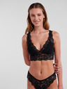 Pieces Sutien din dantelă negru pentru femei Pieces Lina