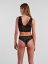 Pieces Sutien din dantelă negru pentru femei Pieces Lina