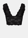 Pieces Sutien din dantelă negru pentru femei Pieces Lina