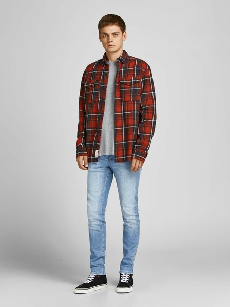 Jack & Jones Blugi skinny fit albastru deschis Jack & Jones Glenn