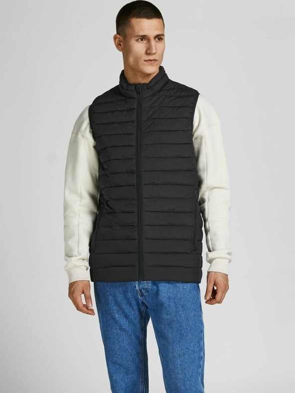 Jack & Jones Vestă matlasată Jack & Jones neagră