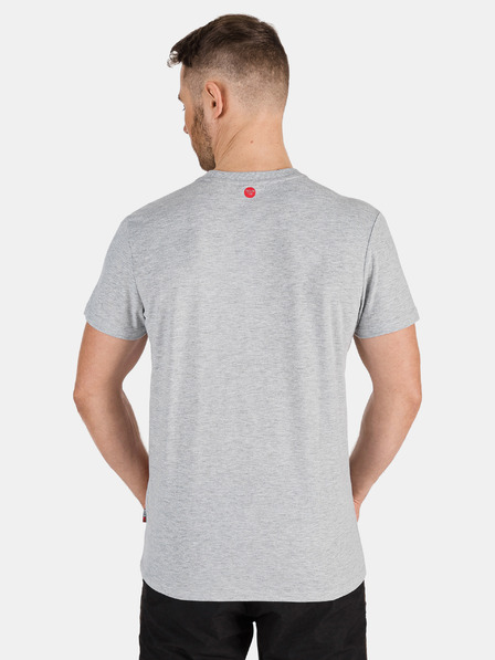 Sam 73 Tricou gri deschis pentru bărbați cu imprimeu SAM 73