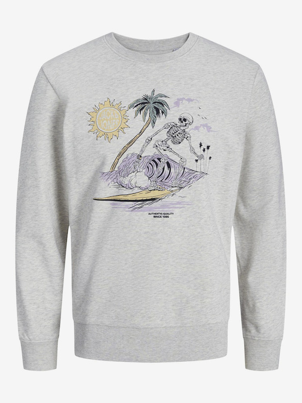 Jack & Jones Hanorac Jack & Jones Zion gri deschis pentru bărbați