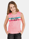 Sam 73 Tank top roz pentru fete cu imprimeu SAM 73