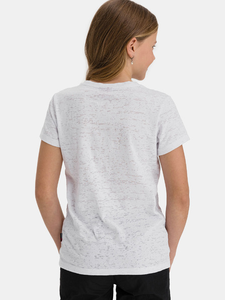 Sam 73 Tricou alb pentru fete cu imprimeu SAM 73