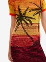 Desigual Rochie Bipalmeri galbenă și portocalie Desigual pentru femei