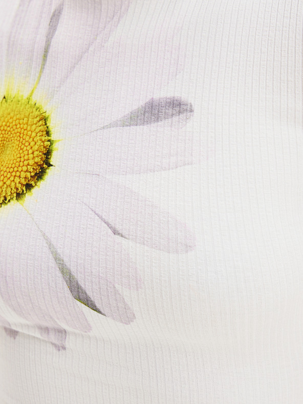 Desigual Rochie florală albă pentru femei Desigual Margaritas