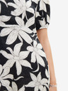Desigual Desigual Nashville rochie florală albă și neagră pentru femei