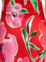 Desigual Rochie roșie tricotată cu flori pentru femei Desigual Boston