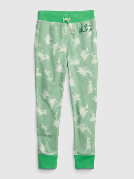 GAP Pantaloni de trening tie-dye cu logo GAP