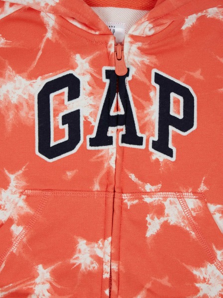 GAP Baby hanorac cu glugă tie dye logo GAP