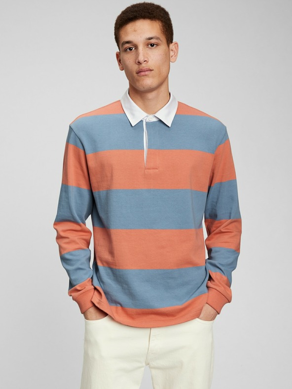 GAP Tricou polo în dungi rugby GAP