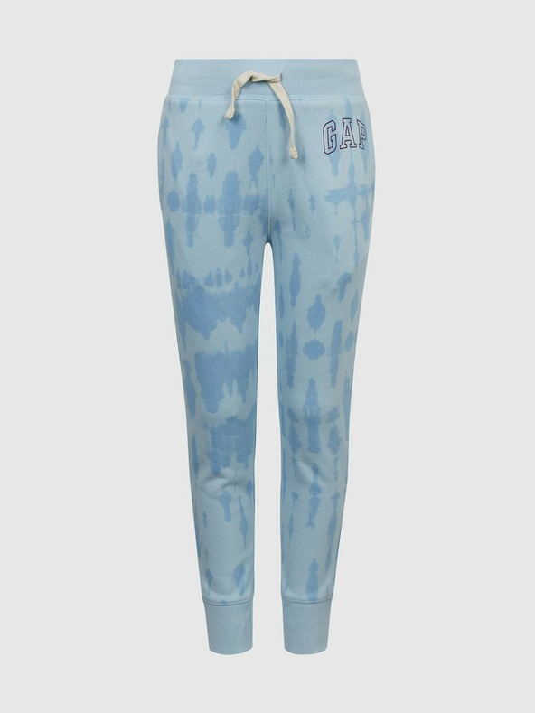 GAP Pantaloni de trening logo tie dye pentru copii GAP