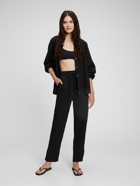 GAP Pantaloni din bumbac high rise GAP