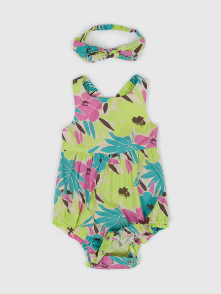 GAP Baby body cu imprimeu floral și bentiță GAP