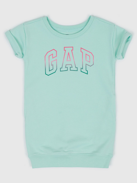GAP Baby rochie cu glugă și logo GAP