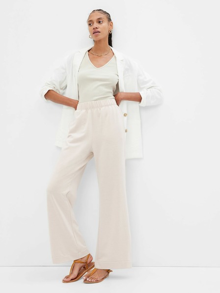 GAP Pantaloni de trening largi straight high rise GAP