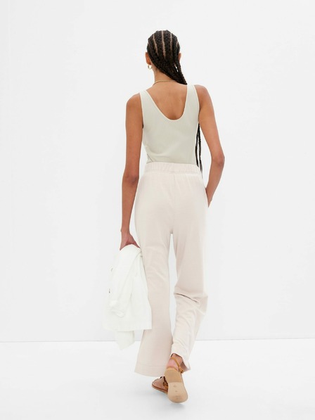 GAP Pantaloni de trening largi straight high rise GAP