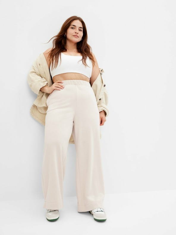 GAP Pantaloni de trening largi straight high rise GAP