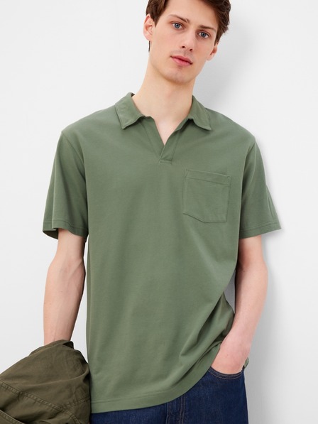 GAP Tricou polo cu guler deschis GAP