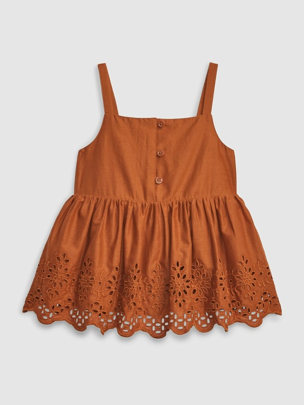 GAP Top pentru copii, tip maiou, cu broderie englezească GAP