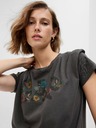 GAP Tricou cu logo floral GAP
