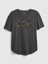 GAP Tricou cu logo floral GAP