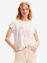 Desigual Tricou Desigual Berlin crem pentru femei