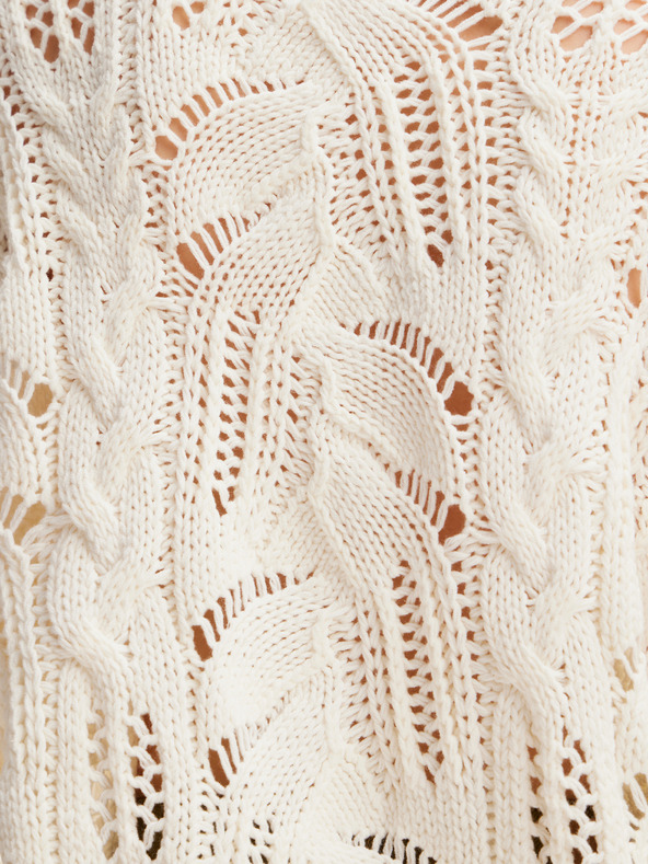 Desigual Cardigan pentru femei Desigual Milano crem din amestec de lână