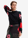 Desigual Pulover înflorat negru pentru femei Desigual Demis