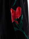 Desigual Pulover înflorat negru pentru femei Desigual Demis