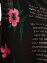 Desigual Fustă maxi din satin înflorată neagră Desigual Siracusa, damă