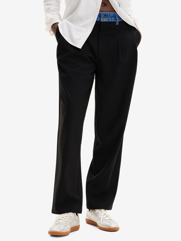 Desigual Pantaloni negri Desigual Milan de damă