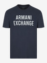 Armani Exchange Tricou Armani Exchange albastru închis pentru bărbați