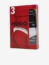 HUGO HUGO set de trei tanga pentru femei în alb și negru