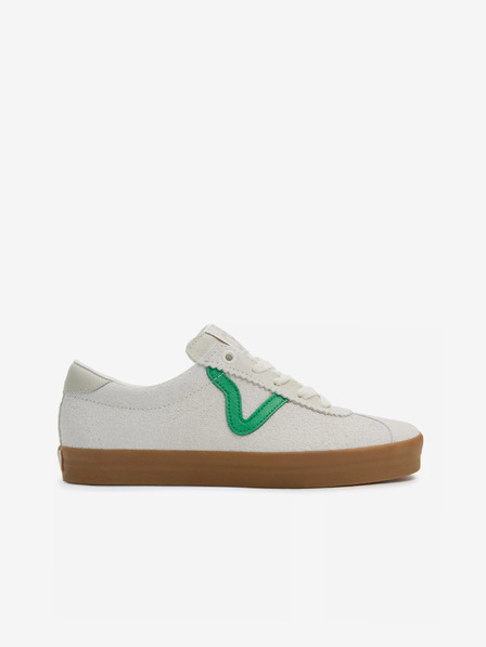 Vans Adidași din piele întoarsă albă pentru femei VANS Sport Low