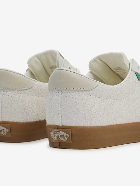 Vans Adidași din piele întoarsă albă pentru femei VANS Sport Low