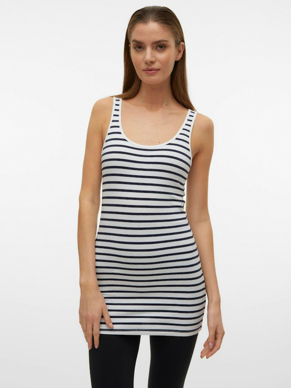 Vero Moda Tricou cu dungi, albastru și alb, pentru femei Vero Moda Maxi