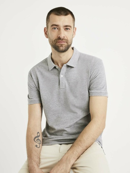 Celio Tricou polo gri pentru bărbați Celio