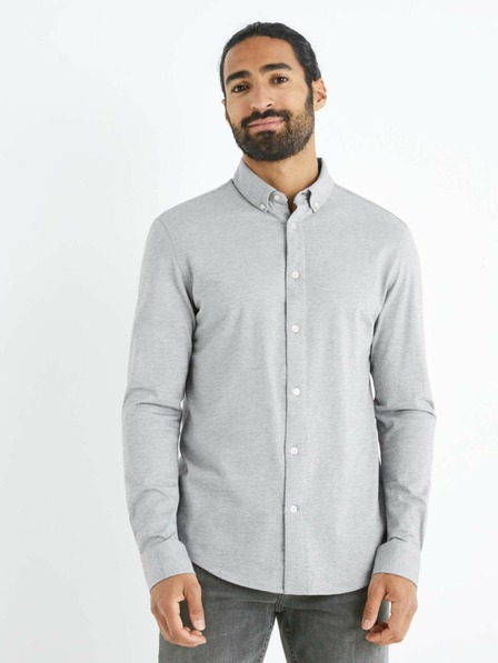 Celio Cămașă Celio Bapik gri deschis pentru bărbați