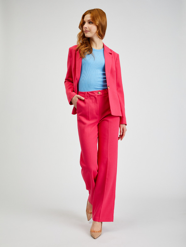 Orsay Pantaloni evazați de damă roz închis ORSAY