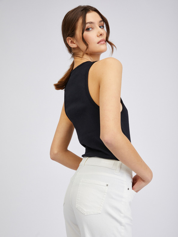 Orsay Blugi boyfriend decupați de damă albi ORSAY