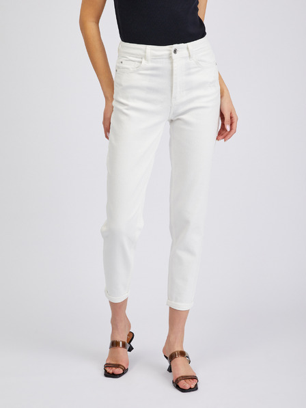 Orsay Blugi de damă albi trei sferturi mom fit ORSAY